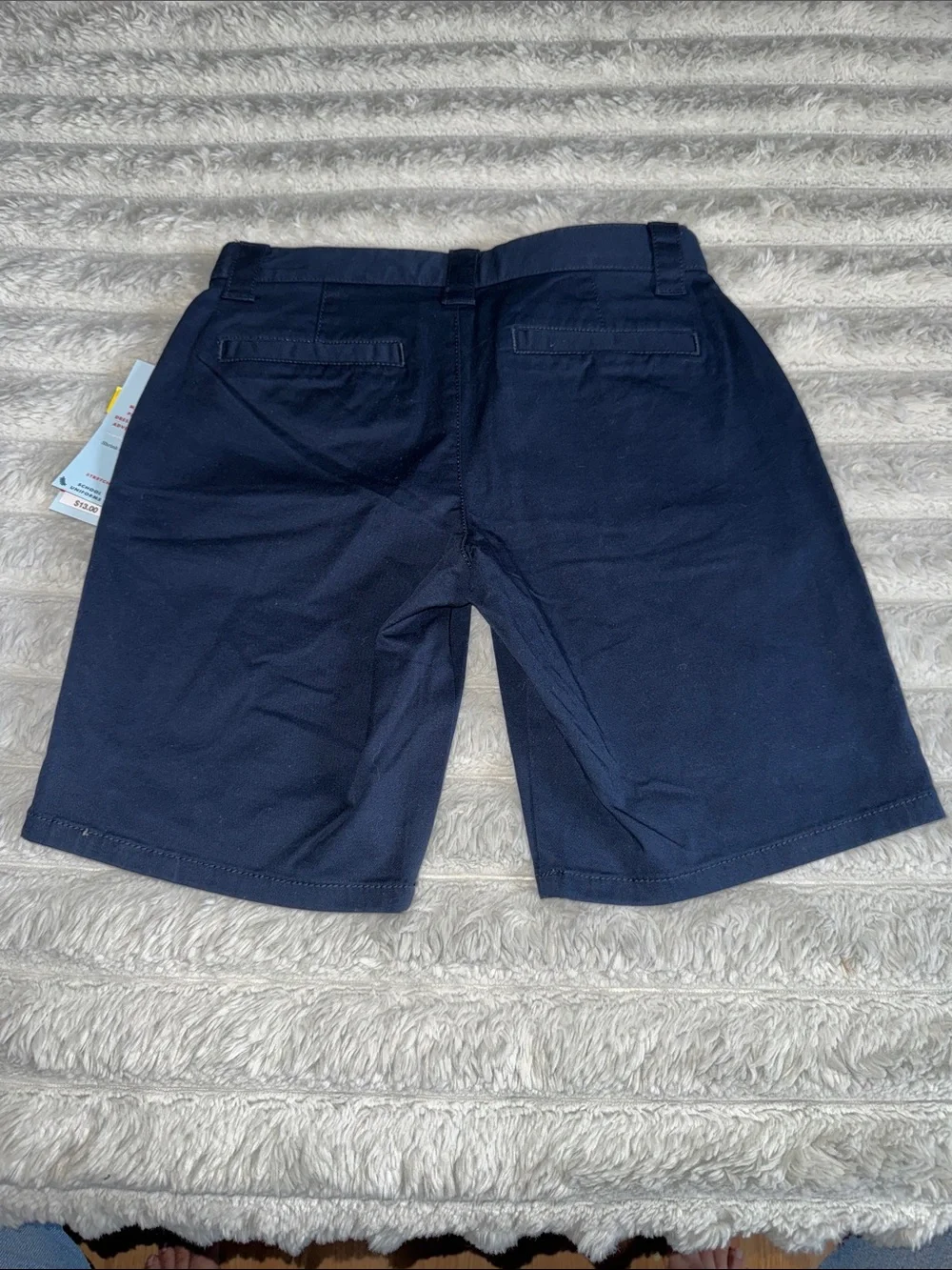 Cat & Jack Navy Girls' Classic Chino Shorts